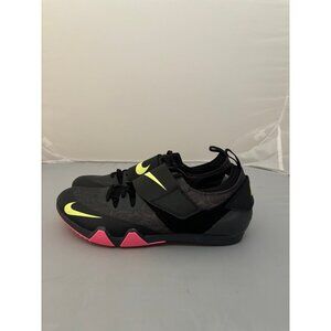Nike pole vault elite track shoes black volt pinks men’s sz 12.5 AA1204 004